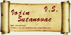 Vojin Šutanovac vizit kartica